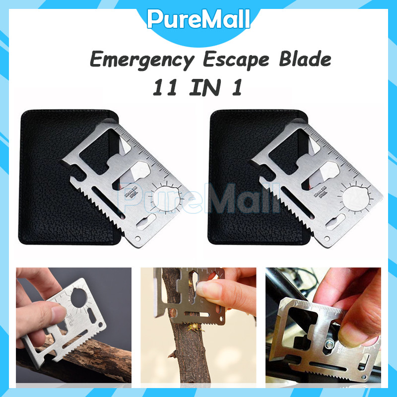 Jual Solid Wallet Edc 11 In1 Multi Purpose Credit Card Sized | Shopee ...