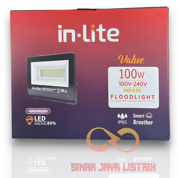 Jual Lampu Sorot LED Inlite INF030/INF060 100W Watt GARANSI ...