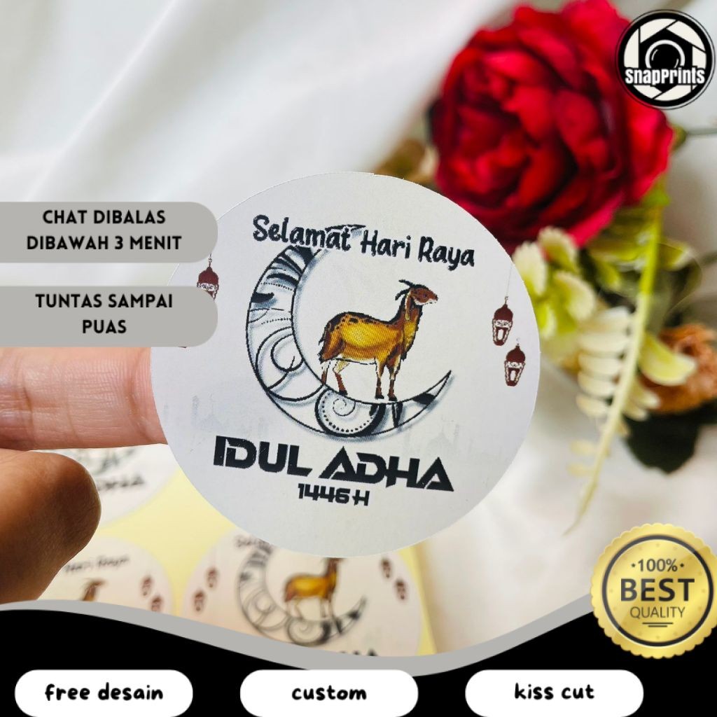 Jual SP 5-8 Sticker Selamat Hari Raya Idul Adha Sticker Lebaran Haji ...