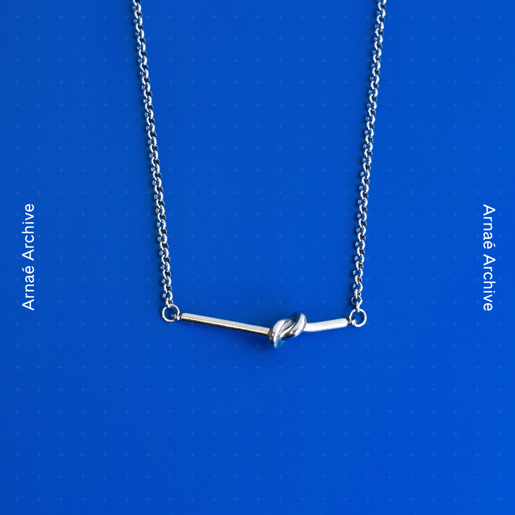 Jual Arnaé Archive — Archival Bow Necklace — Kalung Unisex Stainless ...