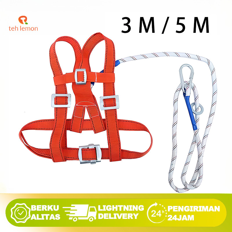 Jual 【Ready】5M/3M Safety Full Body Harness/Safety Belt Kerja/Safety ...