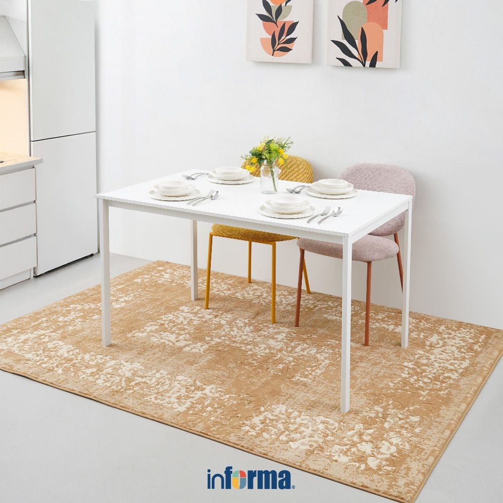 Jual Informa 120 cm Jace Meja Makan - Putih Dining Table Dinner Table ...