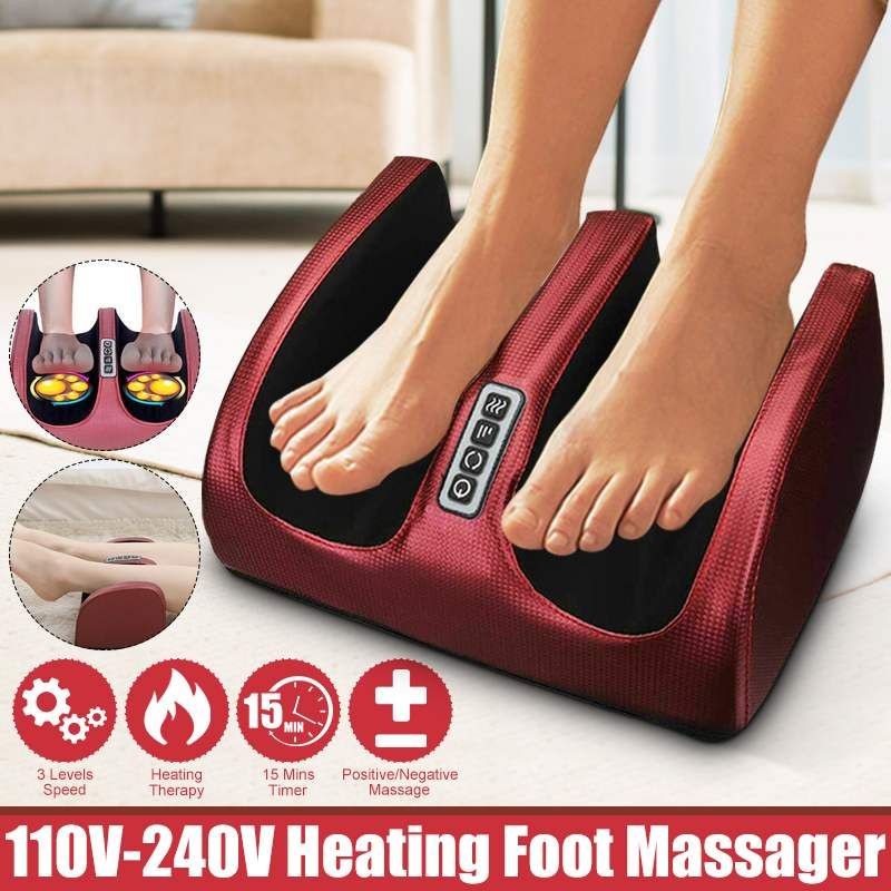 Jual Electric Foot Massager Heating Therapy Hot Compression Shiatsu ...