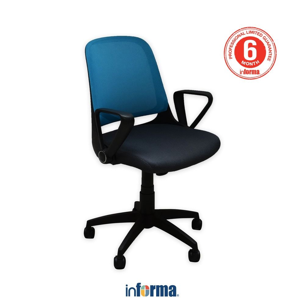 Jual Informa Lomo Kursi Kantor Sandaran Rendah - Biru Tempat Duduk ...
