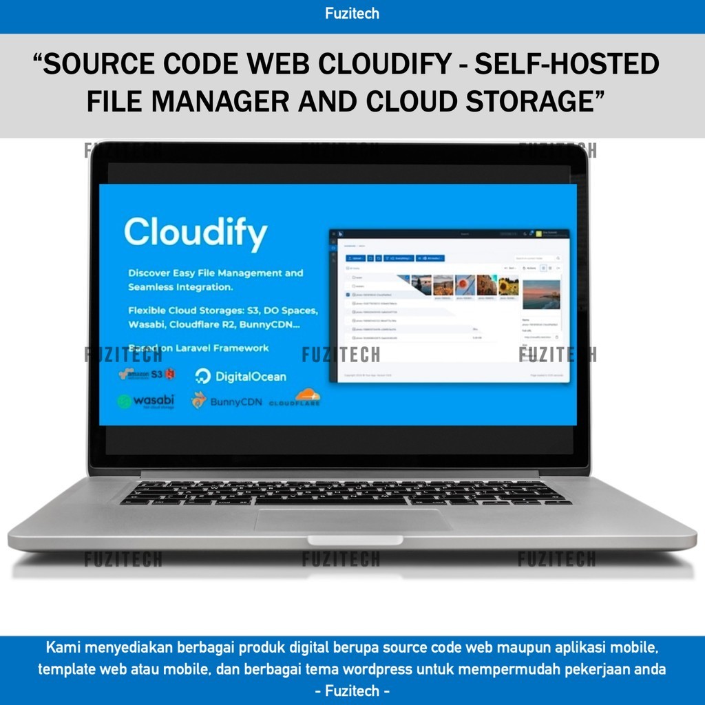 Jual SOURCE CODE APLIKASI WEB CLOUDIFY - SELF-HOSTED FILE MANAGER AND ...