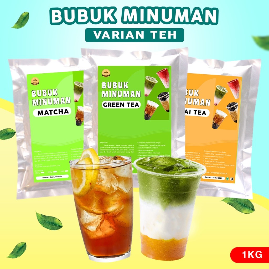 Jual BUBUK MINUMAN RASA TEH 1KG / SERBUK MINUMAN RASA TEH / BUBUK TEH ...