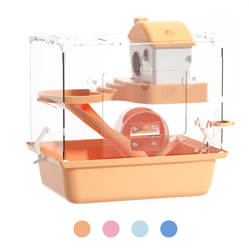Picture of Jual Hamster Cage Breathable Acrylic Small Animal Cage Guinea Pig Villa ...