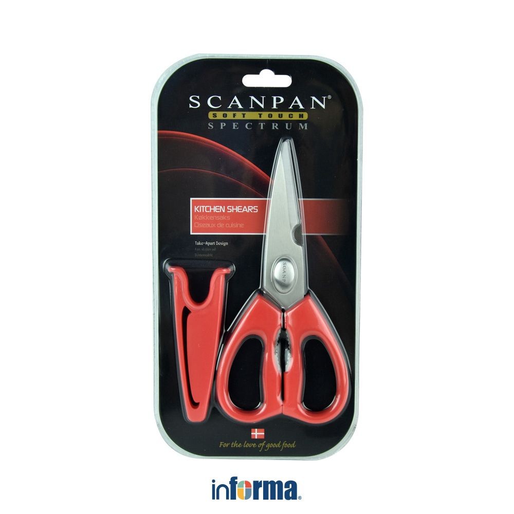 Jual Informa Scanpan Spectrum Gunting Dapur - Merah Kitchen Scissors ...