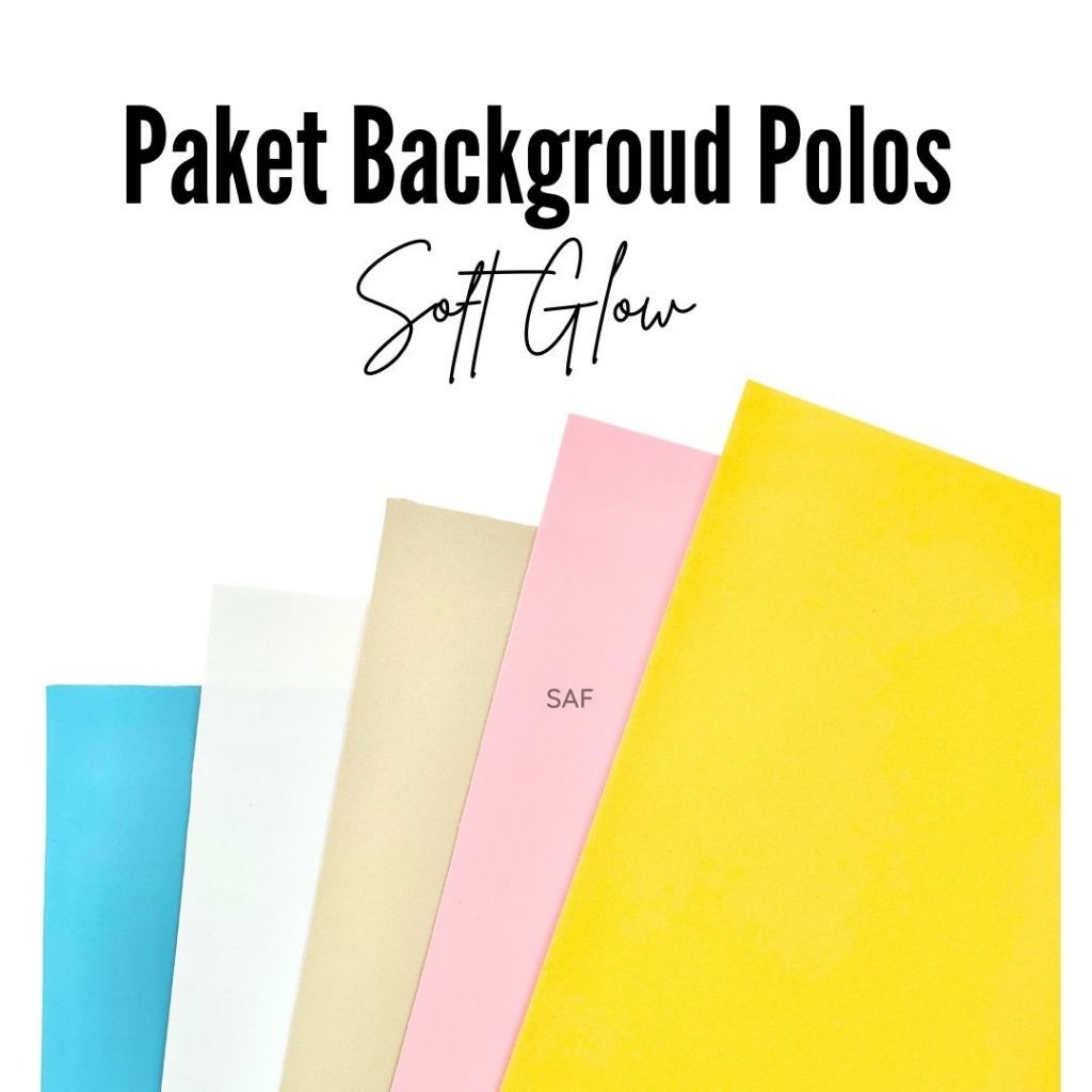 Jual SAF Paket 5 Pcs Background Polos Soft Glow Ukuran 100 x 70 cm ...