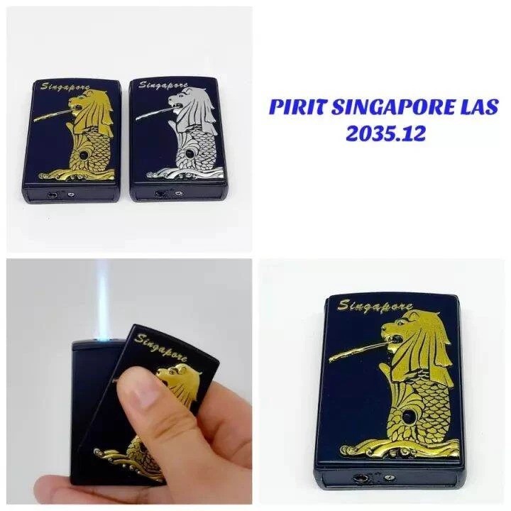 Jual Korek Api Las Sliding Gesek Motif Singapore 2035-12 korek api ...