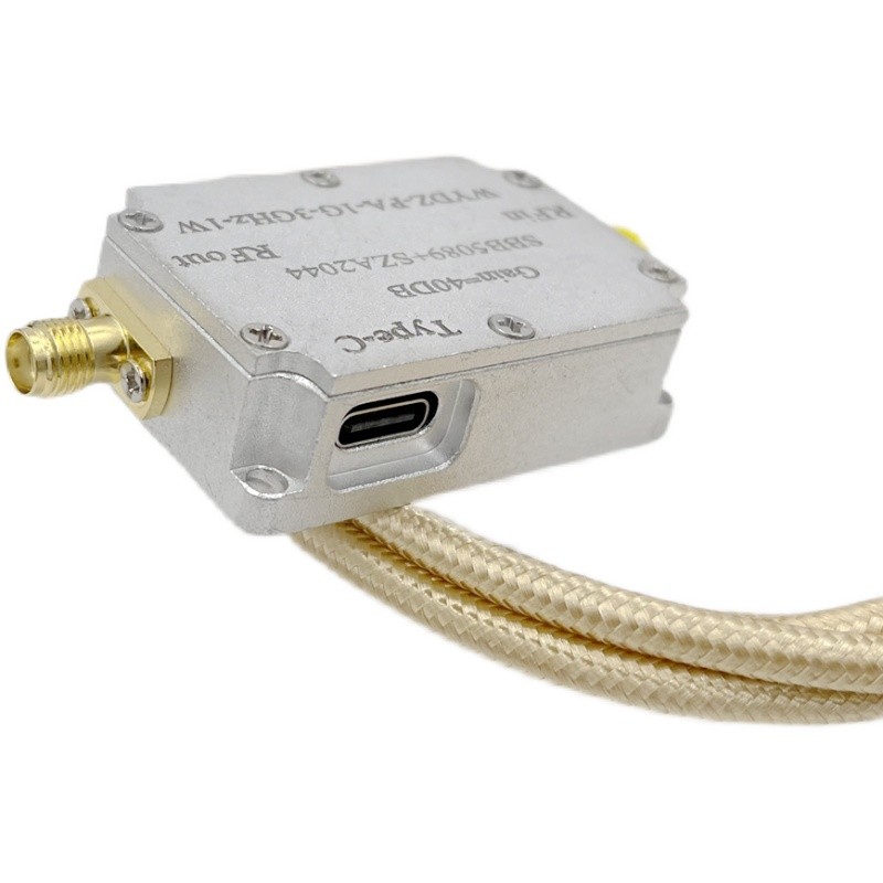Amplificateur RF 1G-3GHz 40dB 1W SBB5089+SZA2044 - Alimentation USB-C, Neuf, Garantie 3 Ans