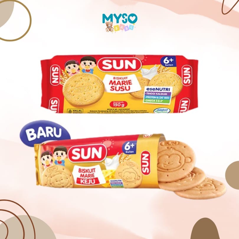 Jual Sun Marie Biskuit keju susu 6m+ Sun Marie Roll biscuit cheese milk ...