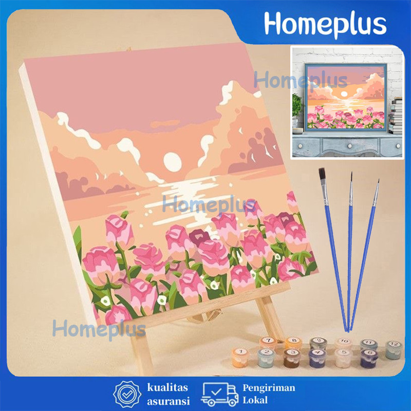 Jual Paint By Number 20x20cm / DIY Painting Kit Canvas / Lukisan Kanvas ...