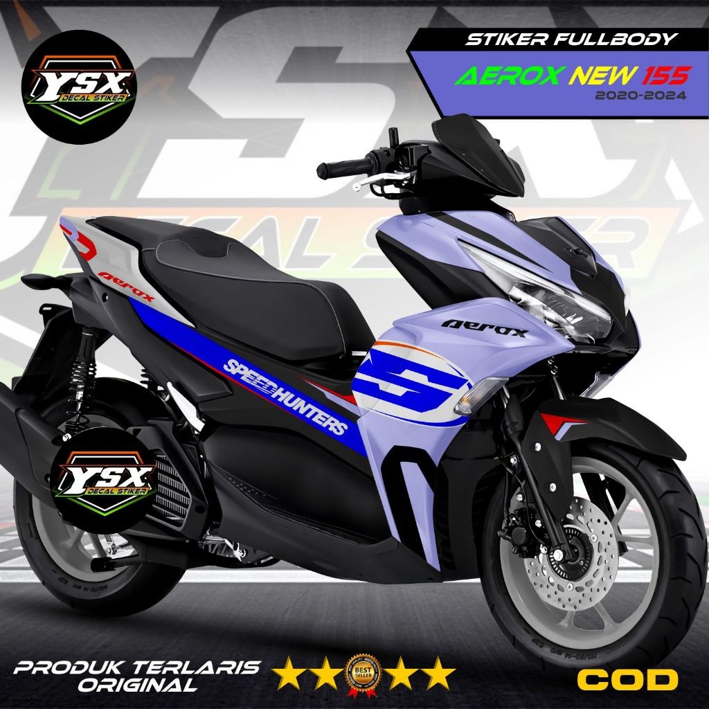 Jual Decal Aerox New 155 Stiker fullbody Desain Racing Speed | Shopee ...