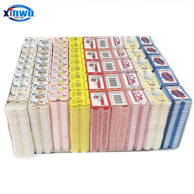 Jual Lottery Paper Short Or Long Sample Any Cartoon Ticket For Arcade ...