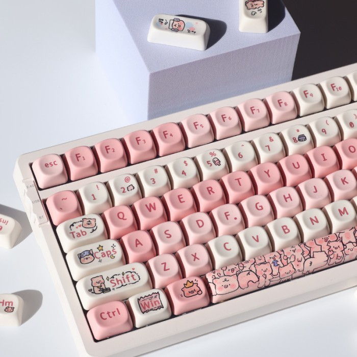 Jual ZIFRIEND 131 Keys PBT Keycaps MOA Height Ball Cap ...