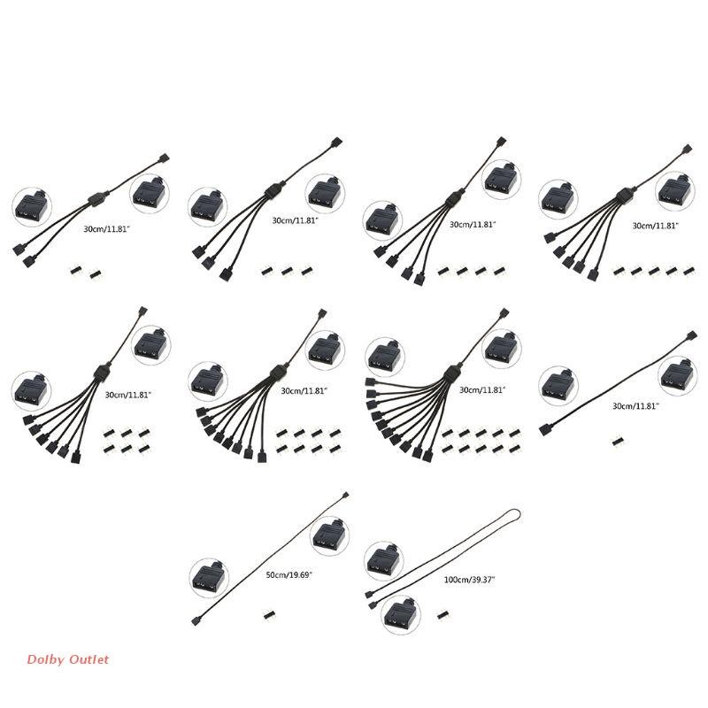 Jual RGB Extension Cable 5V 3 Pin Radiators RGB Fans Connector 3-Pin ...