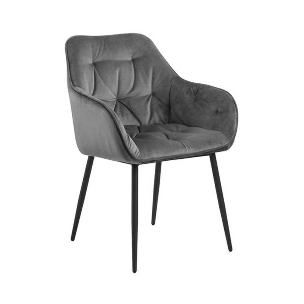 Jual Informa Brooke Kursi Makan Fabric - Abu-Abu/Hitam Dining Chair ...