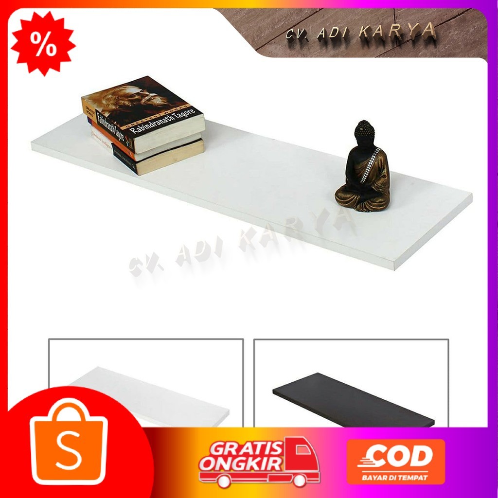 Jual Ambalan Dinding Minimalis Dekorasi Rumah / Rak Dinding TV Rak Buku ...