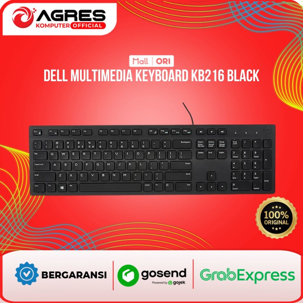 Jual DELL KB216 MULTIMEDIA KEYBOARD BLACK | Shopee Indonesia