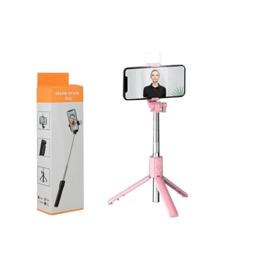 Tongkat Selfie Stick R1S Tongsis Lipat Mini 4in1 Plus Remote Control Bluetooth Tripod Plus