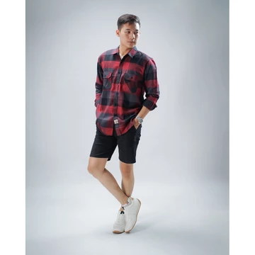 Baju Kemeja Flanel Pria Dan Wanita Lengan Panjang Motif Kotak Kualitas Premium