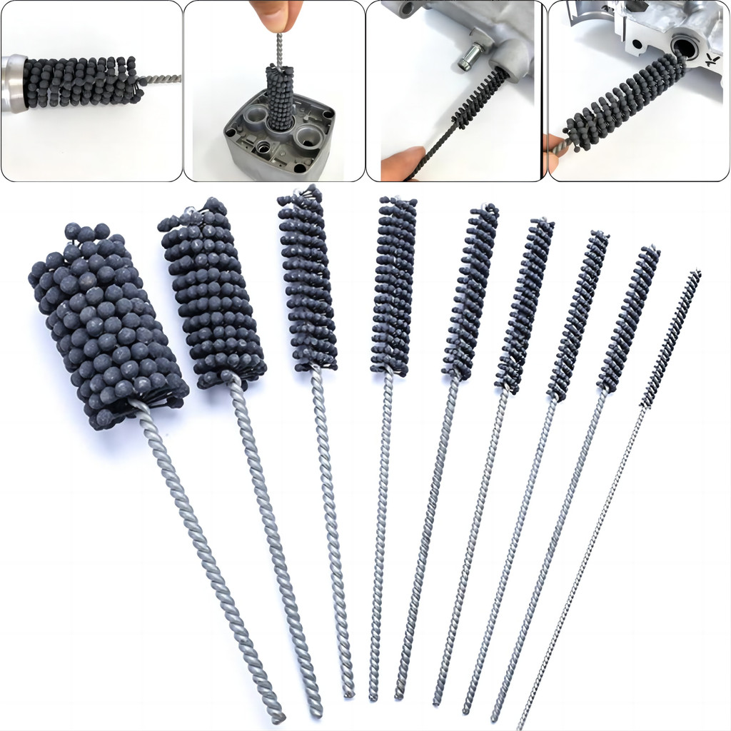Jual Popular 25MM Flexible Ball Cylinder Hone Brush CNC Drill Accessory ...