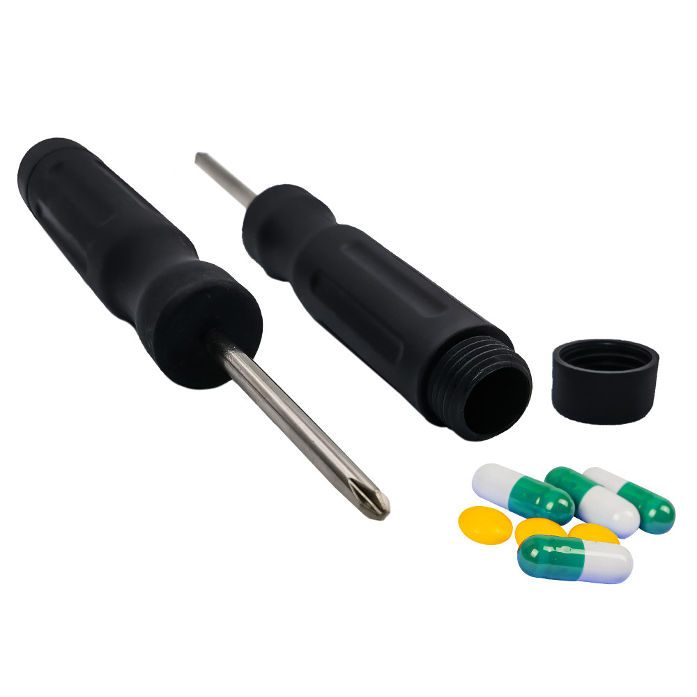 Secret Safe Screwdriver Stash – Hidden Diversion Safe For Money & Valuables (Black)