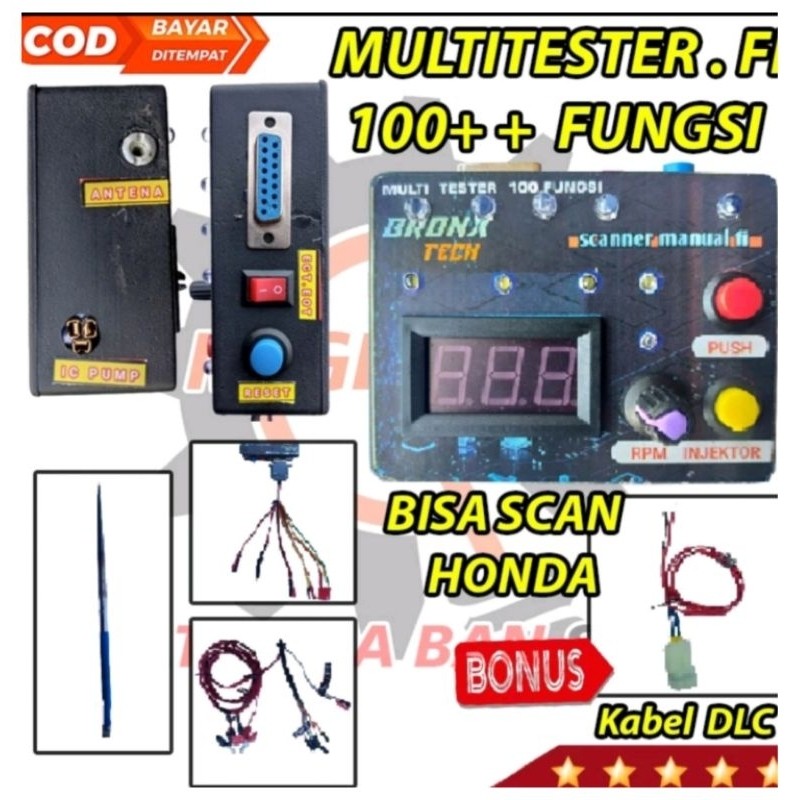 Jual Multitester Injector Universal 100 fungsi semua motor cek sensor ...