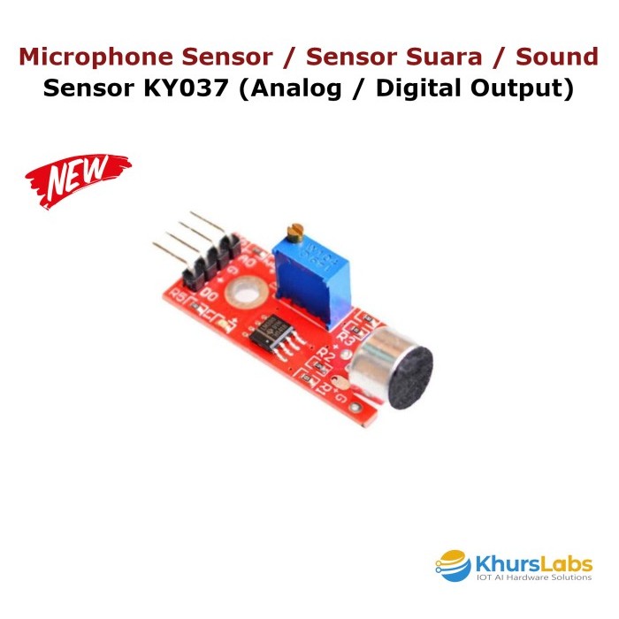 Jual JS99 Microphone Sensor / Sensor Suara / Sound Sensor for Arduino ...