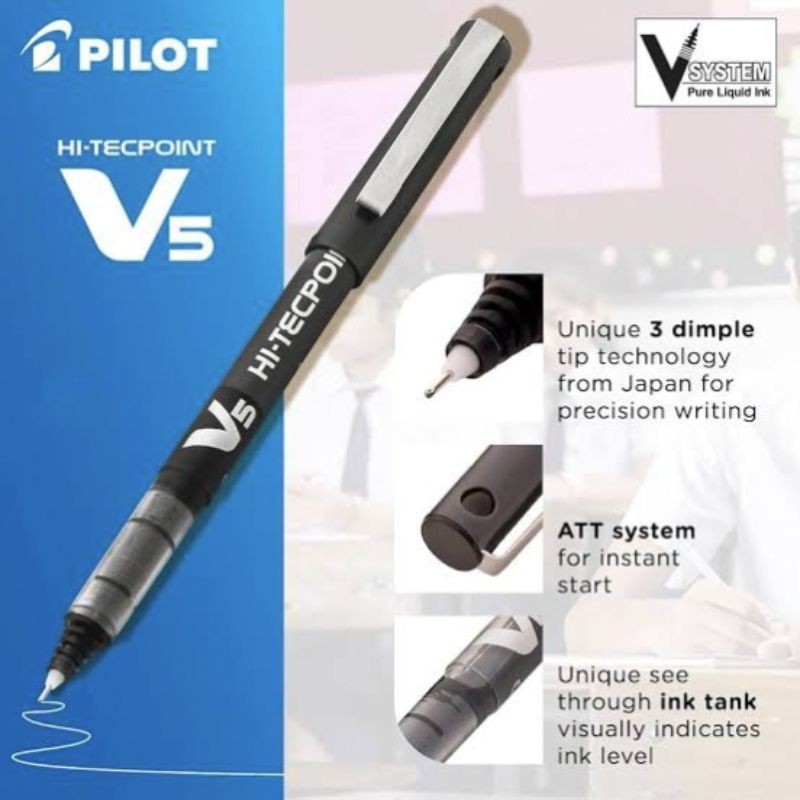 Jual PILOT Hitec Point V5 BX-V5 / Hi-Tec Point 0.5mm | Shopee Indonesia