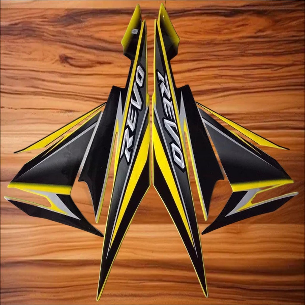 Jual Stiker Striping Motor Revo Lama 2008 Kuning Sticker Lis Body ...