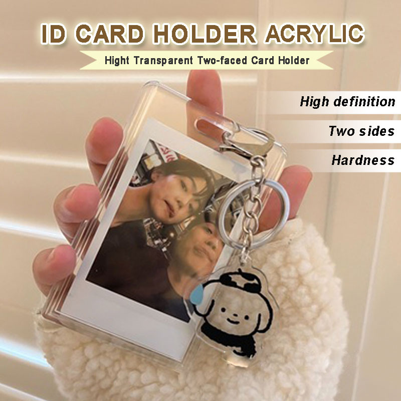 Jual Transparan Akrilik Card Holder HD KTP / NAME TAG FRAME CASING BOX ...