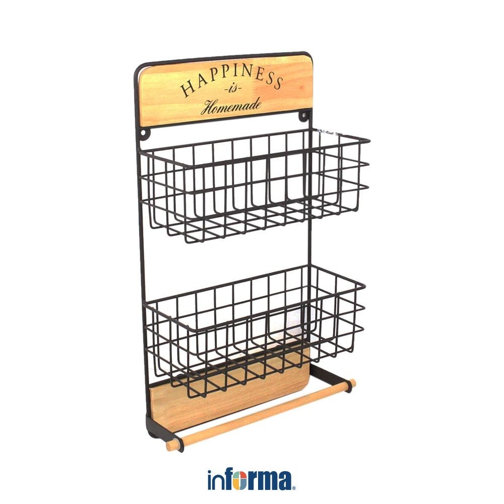 Jual Informa Rowen Rak Dapur Gantung 2 Tingkat - Cokelat Organizer ...