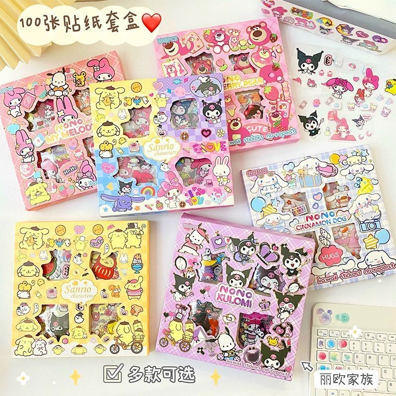 Jual Stiker SANRIO lABUBU MOMO isi 100 Lembar karakter kartun KUROMI ...