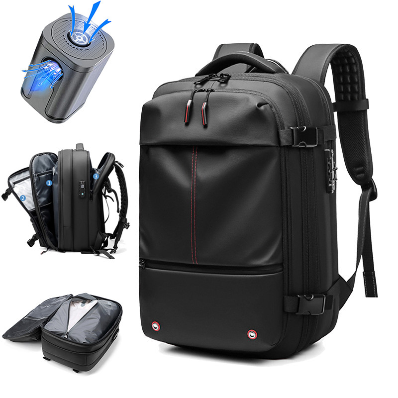 Jual Travel Men 17 inch Laptop Backpack vacuum compression Backpack ...