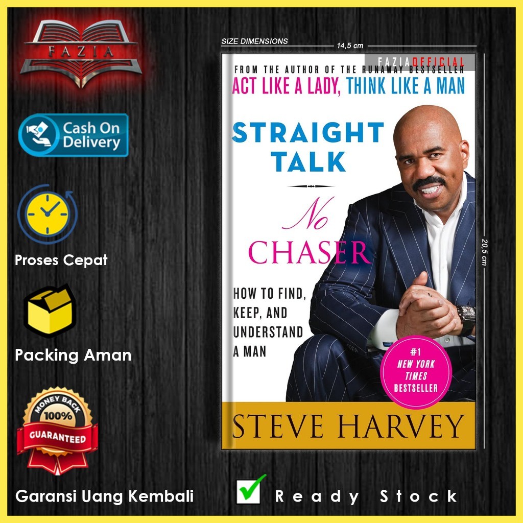 Jual Straight Talk, No Chaser by Steve Harvey (English/Indonesia) | Shopee Indonesia