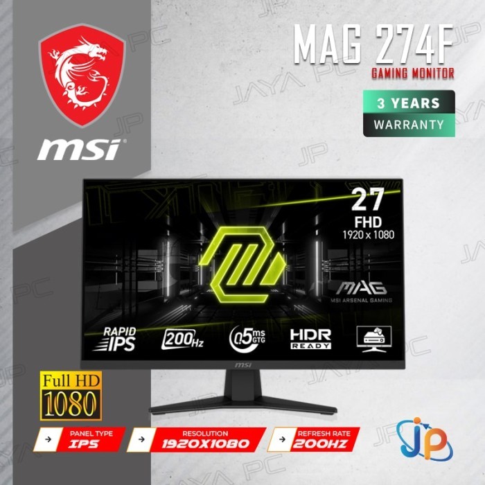 Jual Monitor MSI LED IPS MAG 274F - Full HD 27