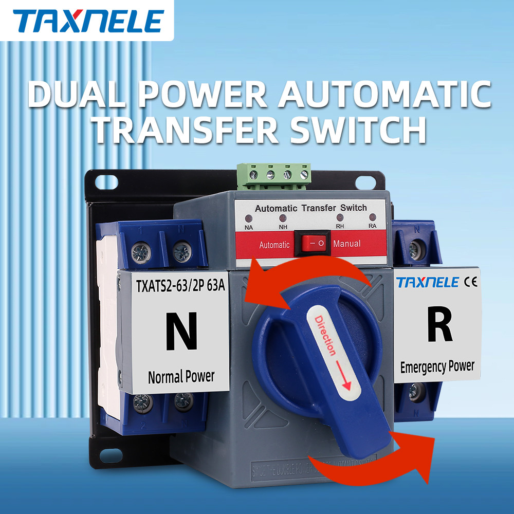 Jual Automatic Transfer Api Switch Kekuasaan Ganda ATS 63A 2P Auto ...