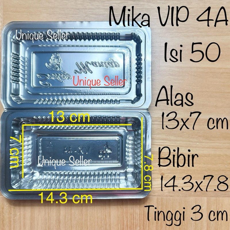 Jual [Isi50] Mika VIP 4A Uk 14.3x7.8 cm / Mika Vip 4A / Mika Kue Roti ...