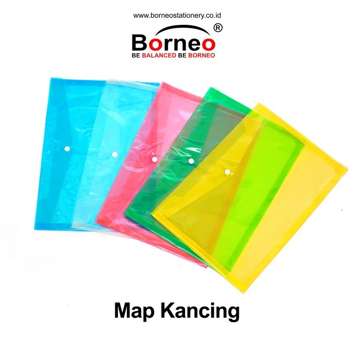 Jual MAP PLASTIK KANCING - Map Dokumen / Map Kancing uk.A4 / Folio ...