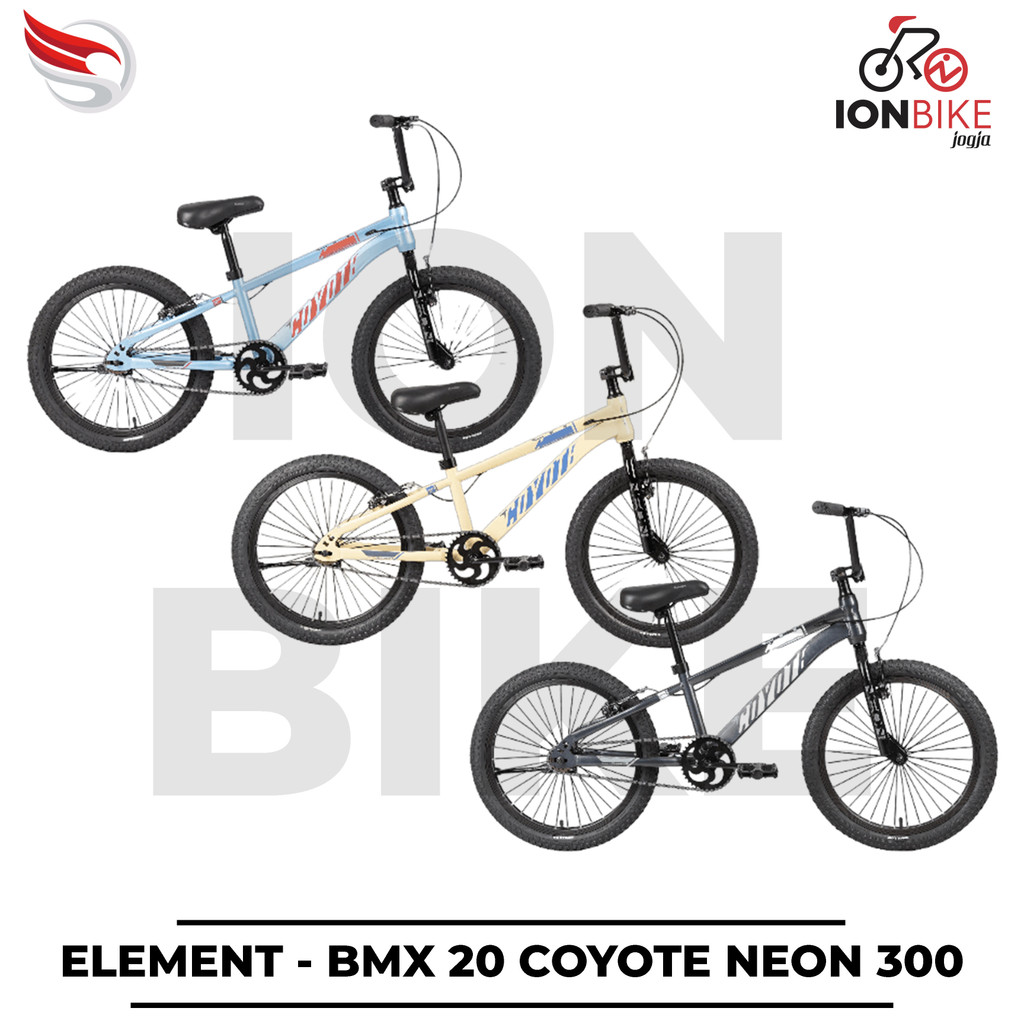 Jual Sepeda BMX 20 Element Coyote Neon 300 Terbaru Rem V-Brake Tebal ...