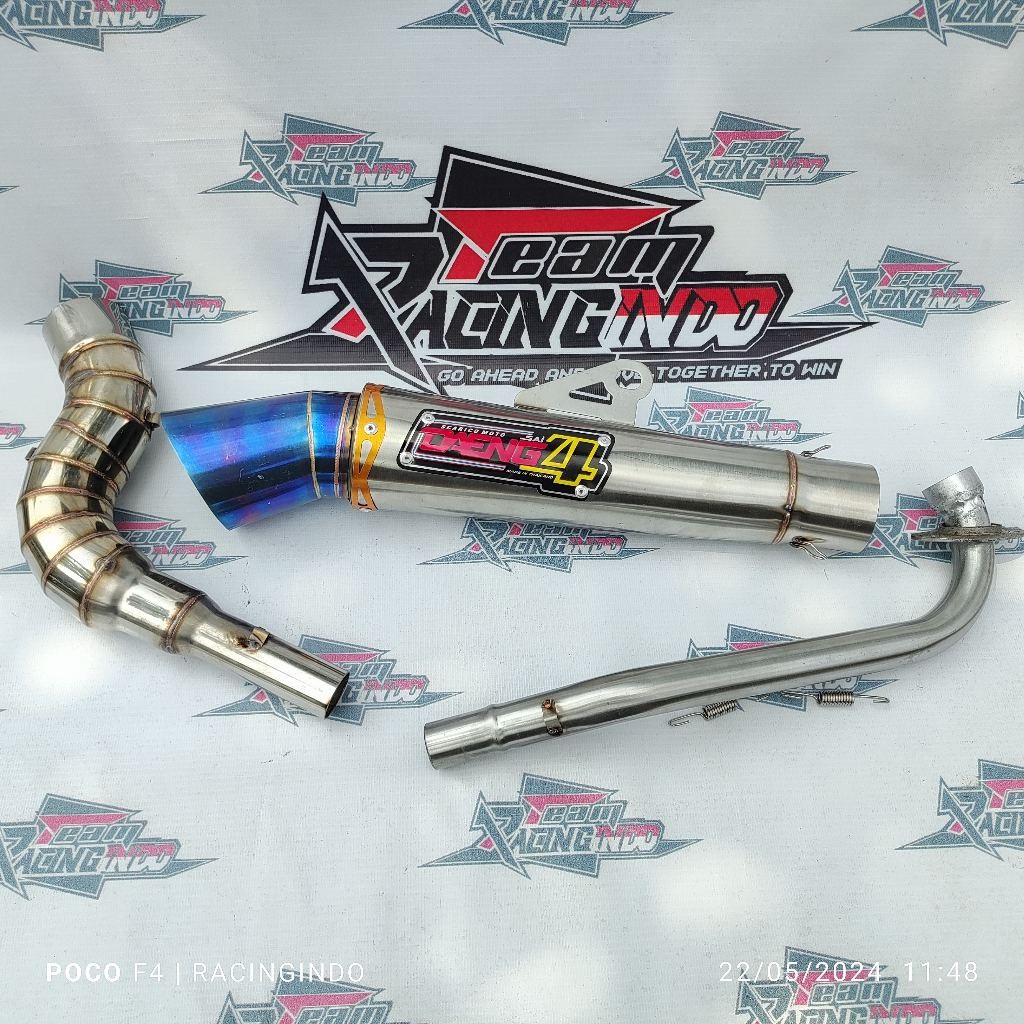 Jual DS4 DAENG SAI4 BLUE TIP 51 MM INLET UNIVERSAL EXHAUST FOR HONDA