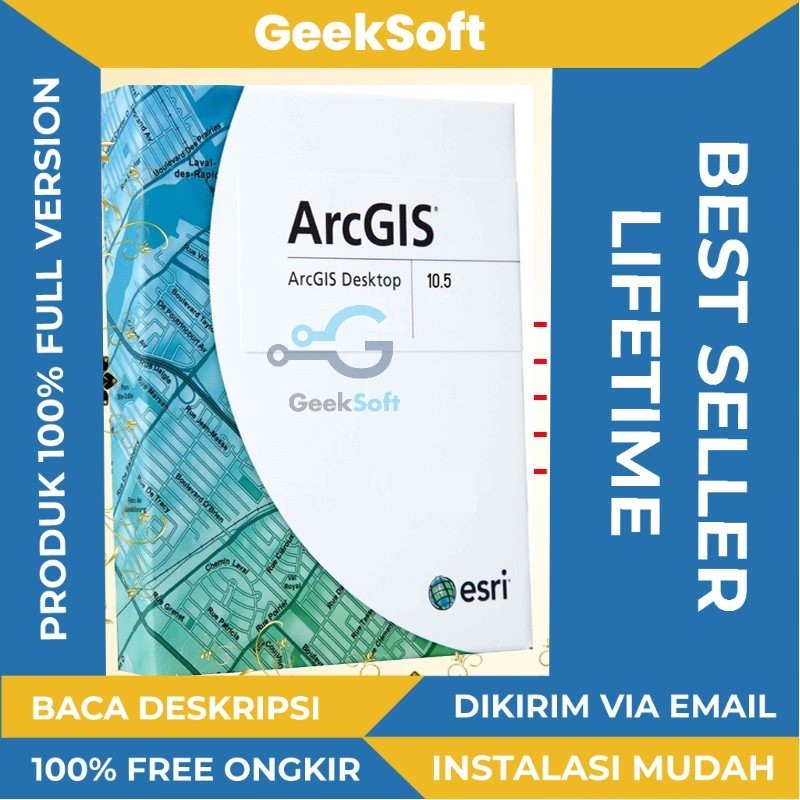 Jual [FULL VERSION] ArcGIS Desktop 10 Software Map Peta Pro Lifetime ...