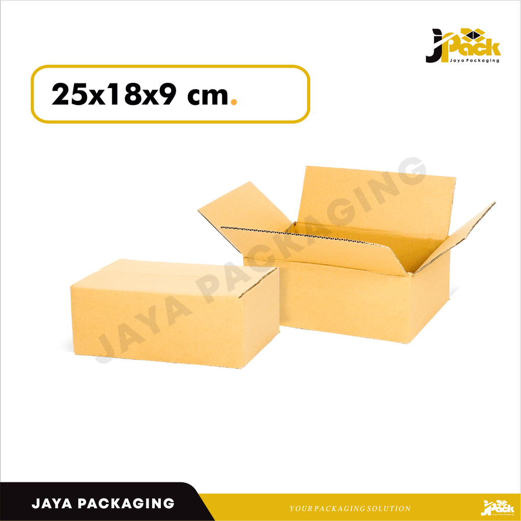 Jual Box 25X18X9 POLOS (HBR KECIL) Kardus/Kemasan/Kotak/Packaging ...