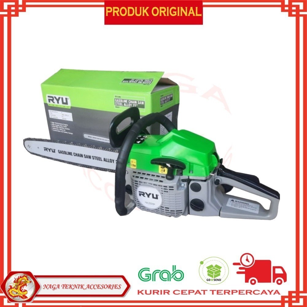 Jual RYU Chainsaw 2 Tak RGS 22 / Gasoline Chain saw engine 22 INCH RYU ...