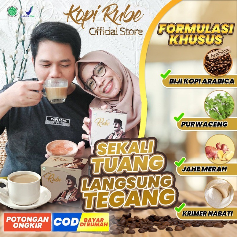 Jual KOPI RUBE ORIGINAL 1 BOX ISI 5 SACHET COFFEE PRIA PENUH ...