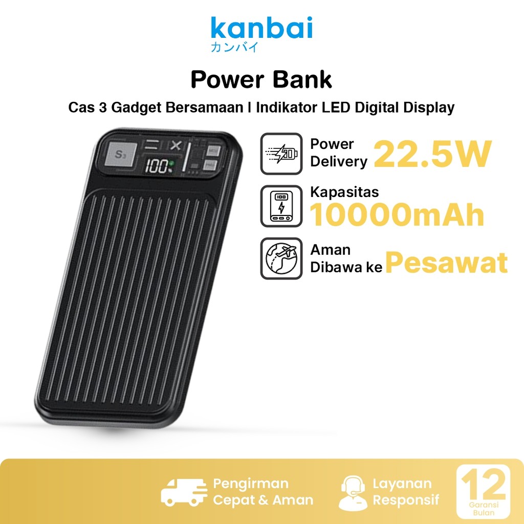 Jual Remax RPP-125 Powerbank 10000mAh 22.5W + 20W LED Display Powerbank ...