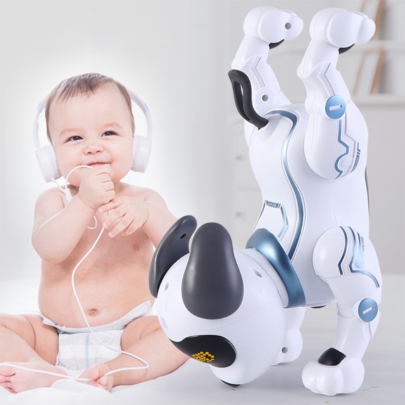 Jual Remote Control Dog RC Robotic Stunt Puppy Dancing Programmable ...