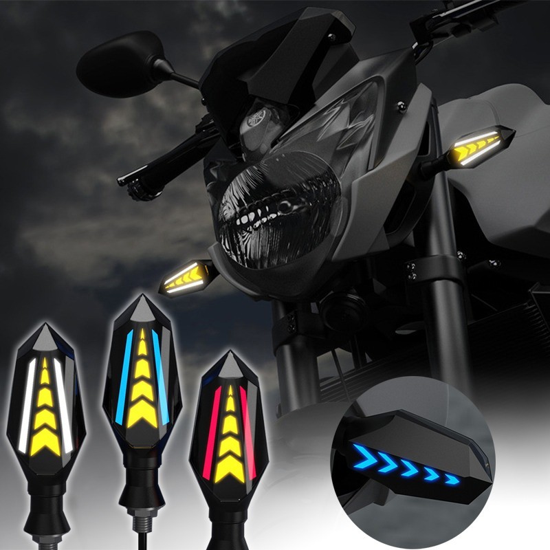 Jual Double Side Flowing Turn Signal Motorcycle LED Turn Signal Flasher ...